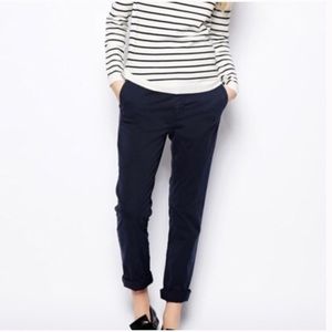 J. Crew Frankie Chino Pants Dark Navy Blue